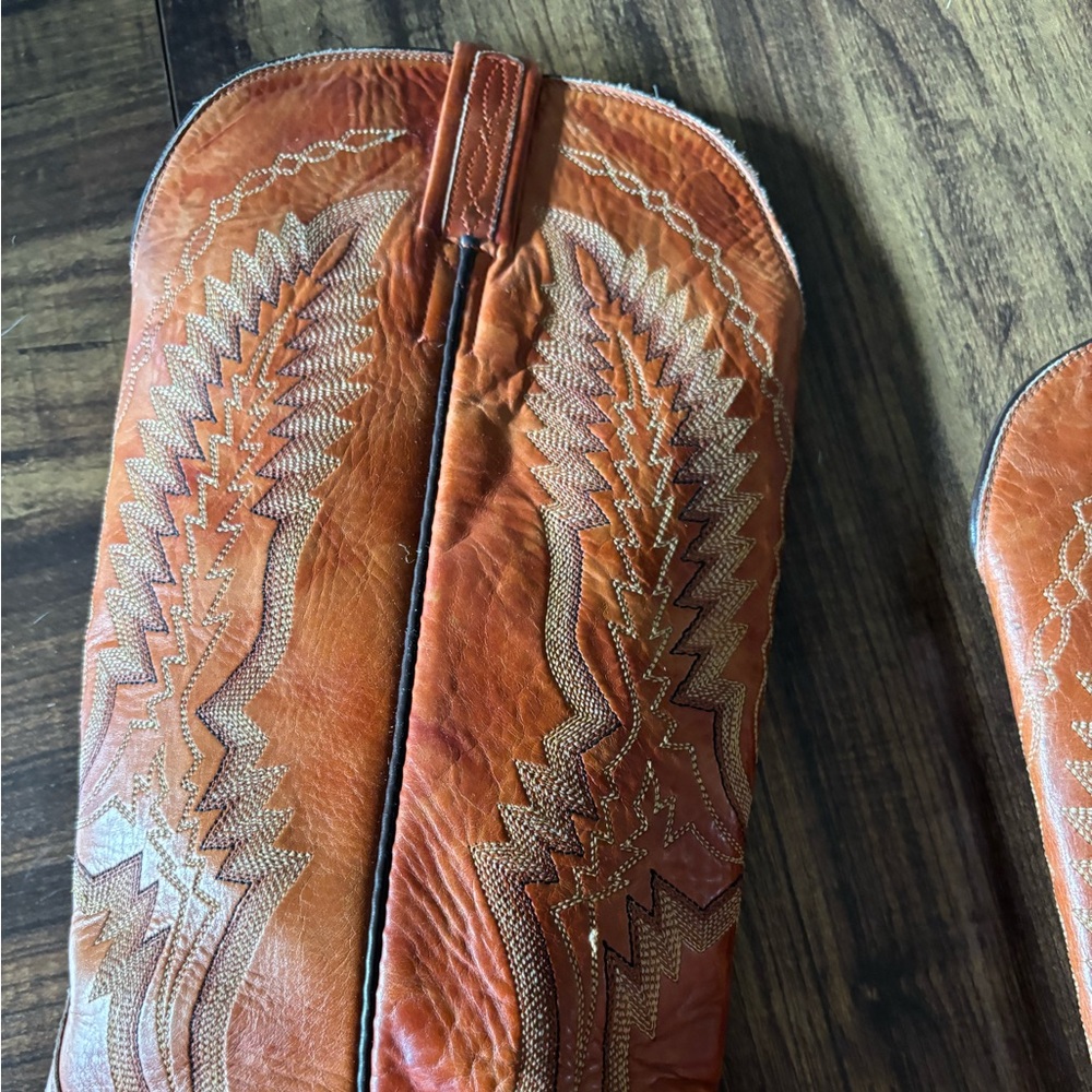 Women’s Tall Lucchese Western Cowgirl Boots Sz 7 - Picture 5 of 15